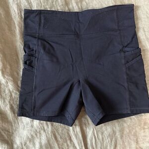 Fabletics High-Waist Black 4” Performance Shorts